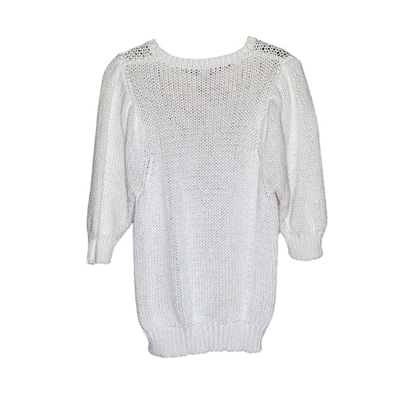 Autumn Cashmere‎ Embroidered Floral Knit Cottagecore Sweater Grannycore Medium - Picture 3 of 4